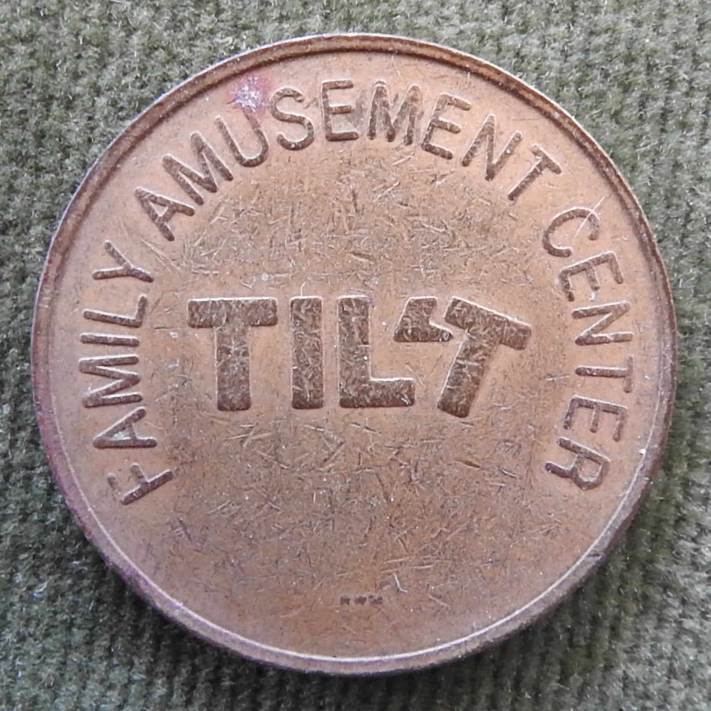 Tilt Family Amusement Center Token - No Cash Value