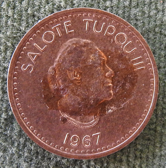 Tonga 1967 1 Seniti Salote Tapou III Coin
