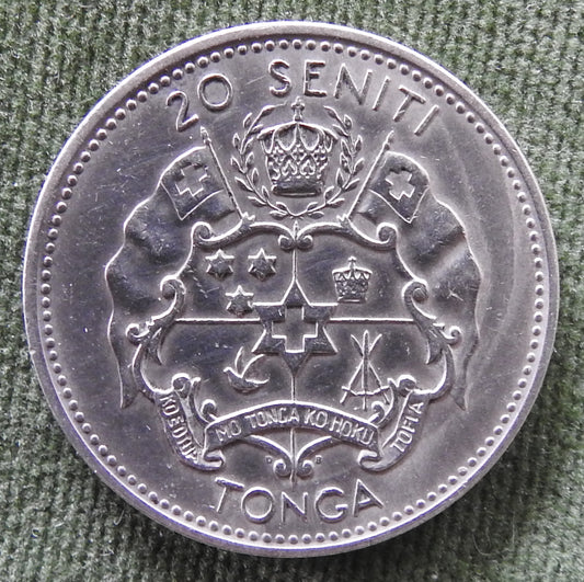 Tonga 1967 20 Seniti Salote Tupou III Coin