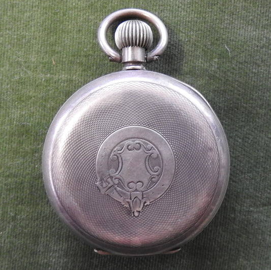 Turbina Swiss 935 Open Faced Silver Pocket Watch With A Schaffhouse S Mark On The Case