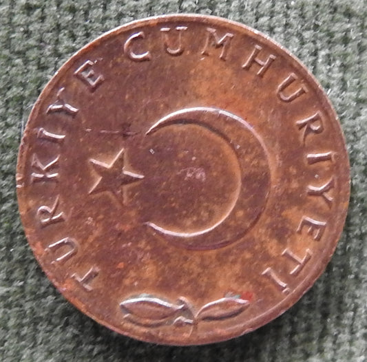 Turkey 1971 5 Kurus Coin - Circulated