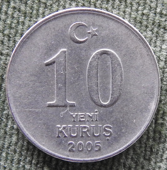 Turkey 2005 10 Kurus Coin - Circulated