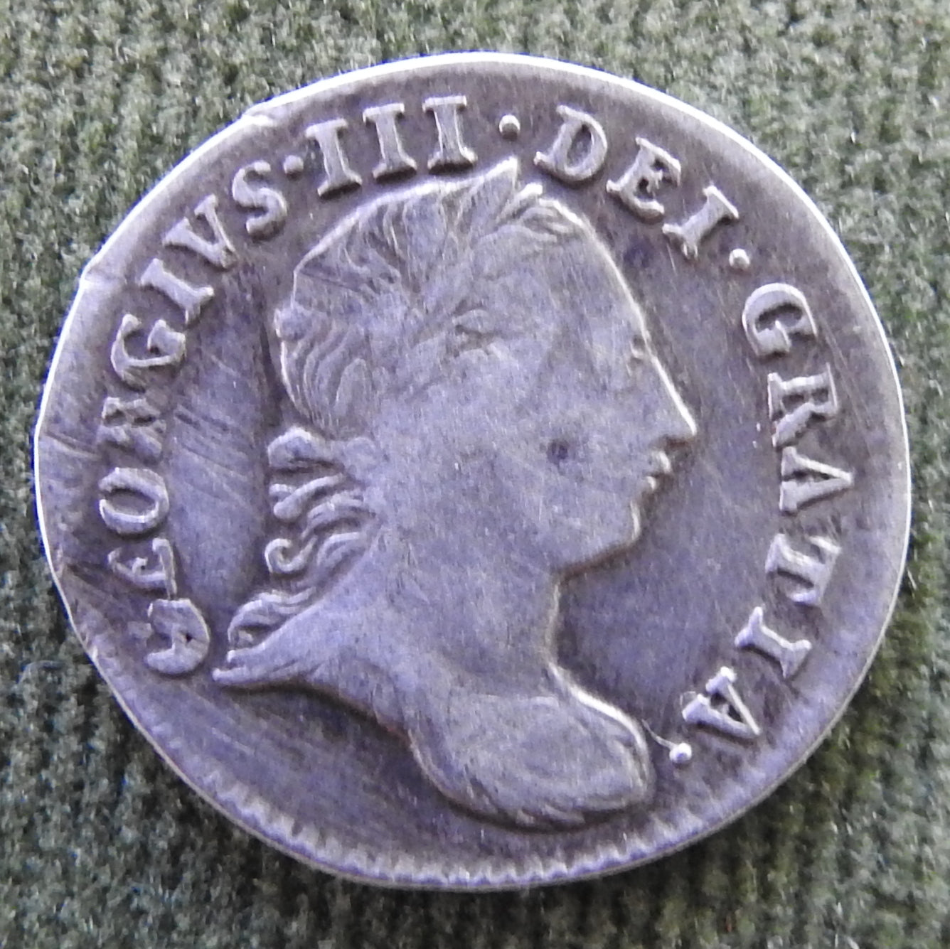 GB UK England 1763 3p Three Pence KGIII Silver Coin