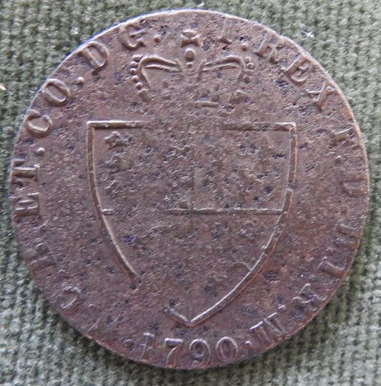 GB British UK English 1790 George III Spade Guinea Jeton Token