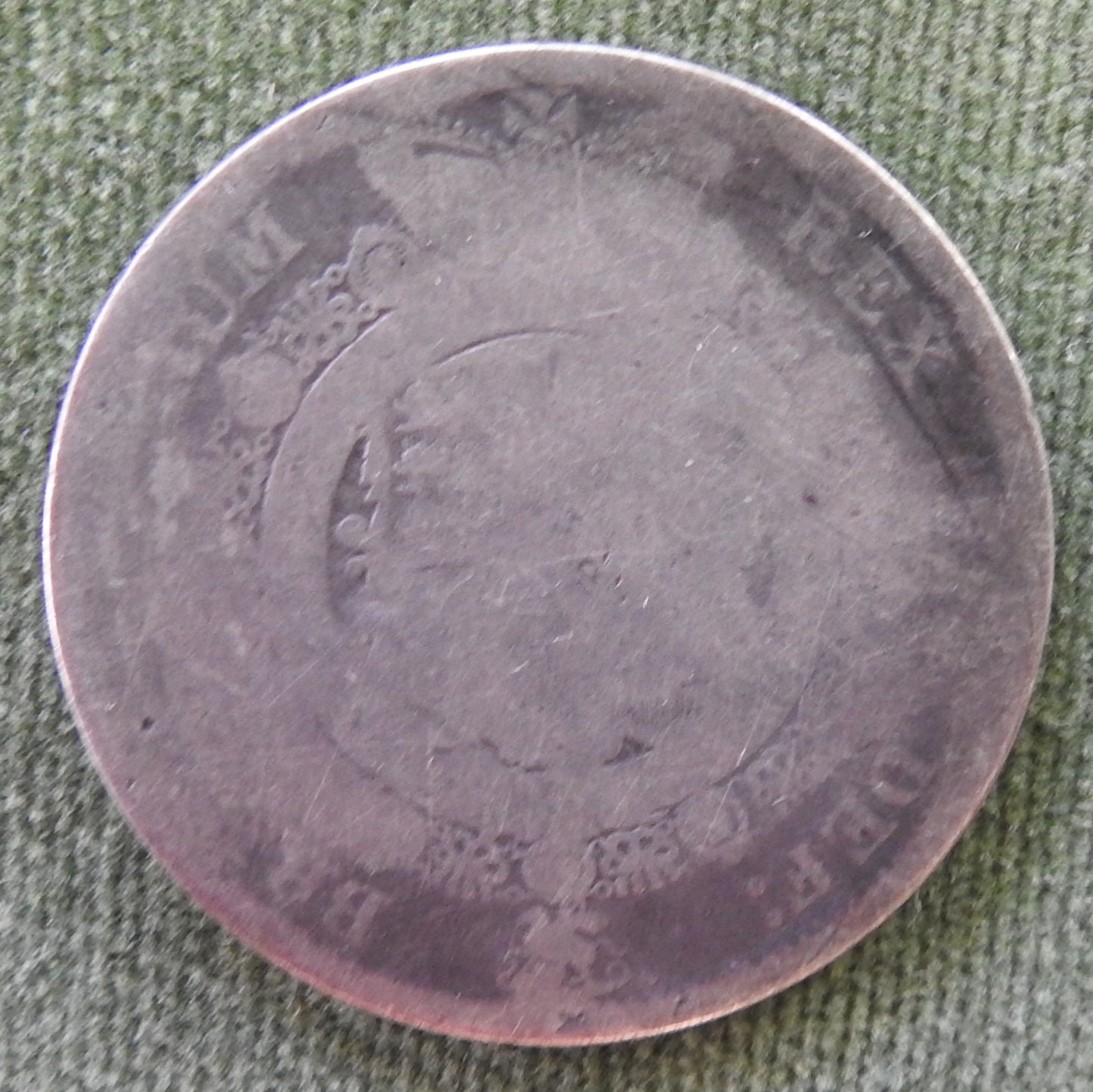 GB British UK English 1817 1/2 Crown King George III Coin - Grades as Very Good