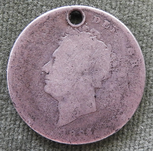 GB British UK English 1826 Shilling King George IV Coin