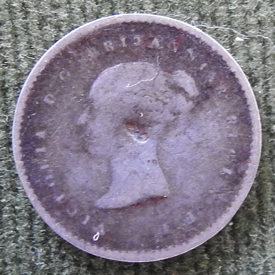 GB British UK English 1848 2 Pence Maudy QV Coin