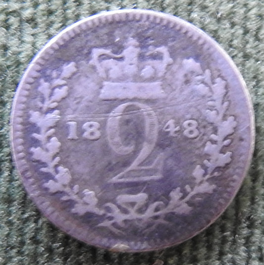 GB British UK English 1838 Onwards 2 Pence Maudy QV Coin