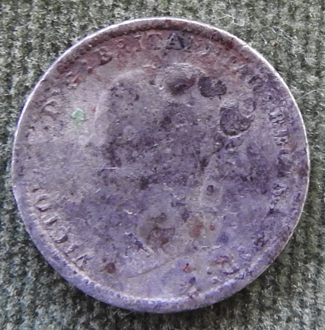 GB British UK English 1881 Three Pence Queen Victoria Coin
