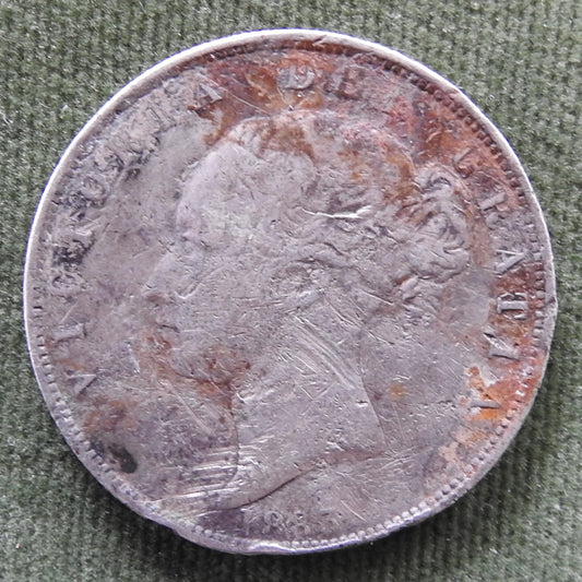 GB British UK English 1883 1/2 Crown Queen Victoria Coin