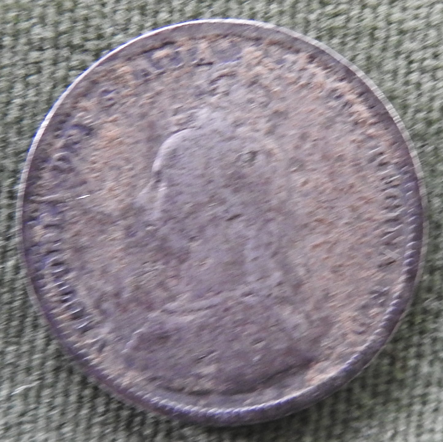 GB British UK English 1888 Shilling Queen Victoria Silver Coin - Veiled Head