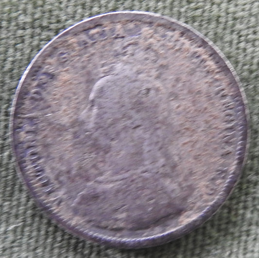 GB British UK English 1888 Shilling Queen Victoria Silver Coin - Veiled Head