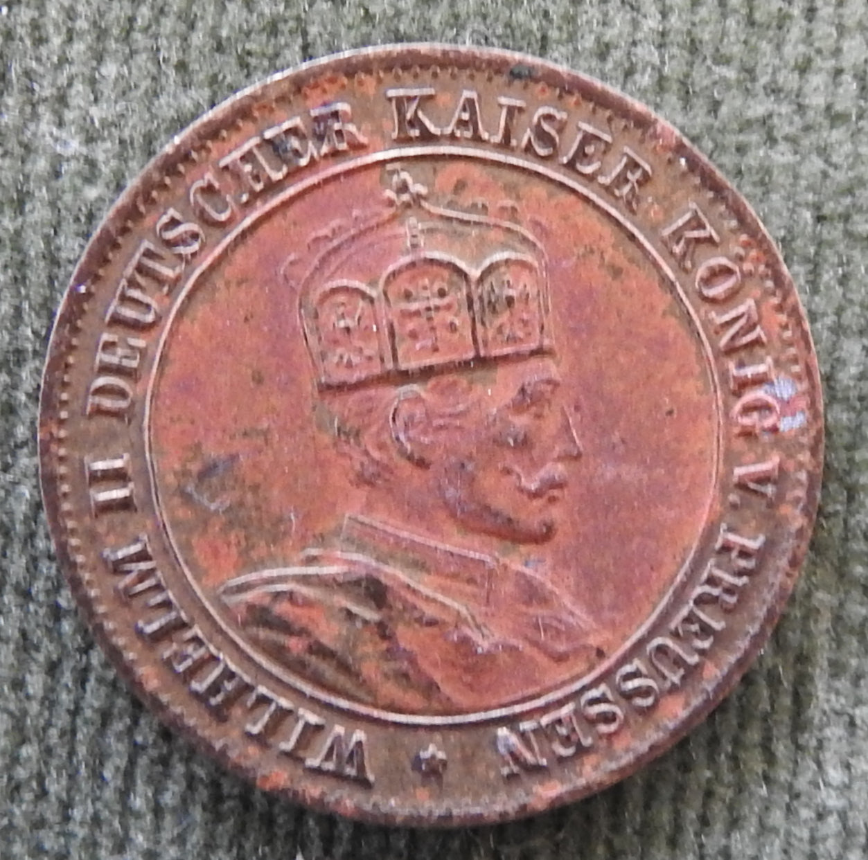 UK 1896 Wilhelm II Deutcher Kaiser (William Broardfoot) London Token
