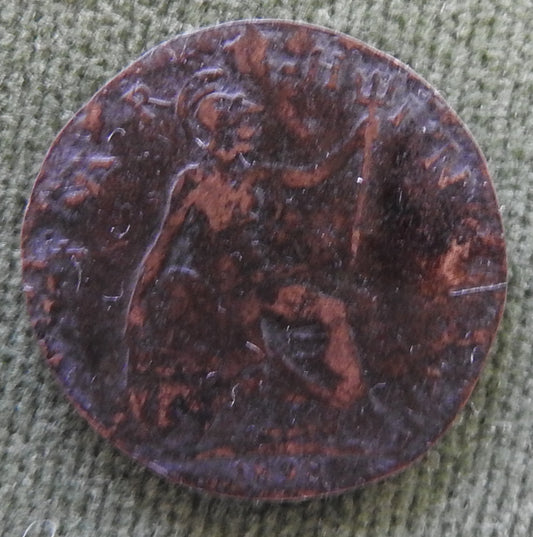 GB British UK English 1898 Farthing Queen Victoria Coin - Veiled Head