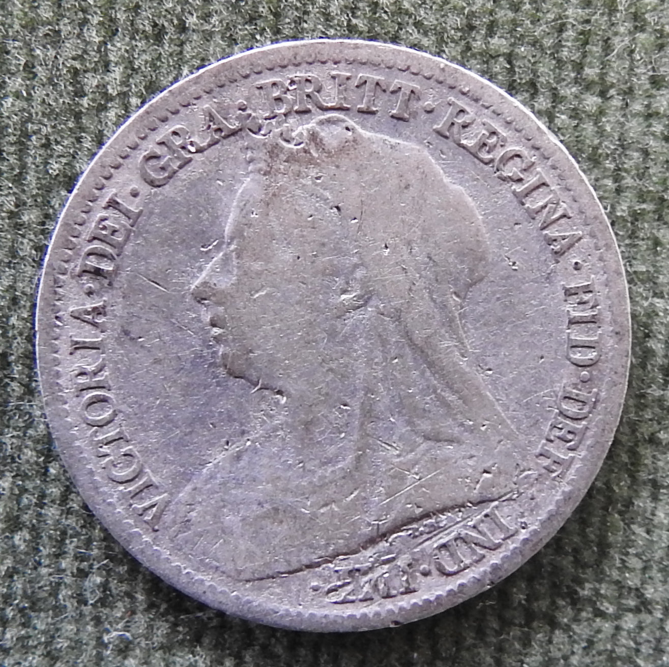 GB British UK English 1899 Sixpence Queen Victoria Silver Coin
