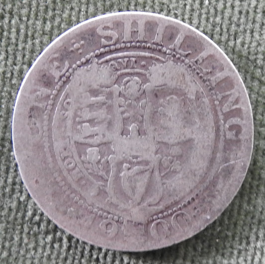 GB British UK English 1900 Shilling Queen Victoria Silver Coin