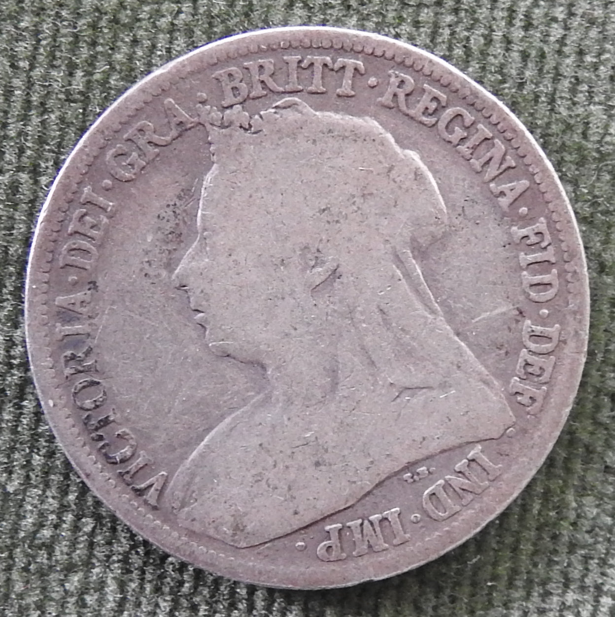 GB British UK English 1900 Shilling Queen Victoria Silver Coin