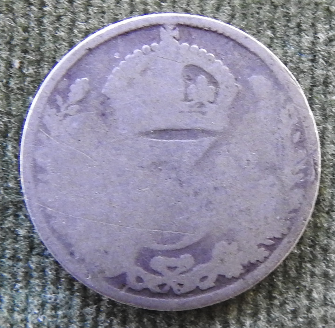 GB British UK English 1902-1910 Three Pence King Edward VII