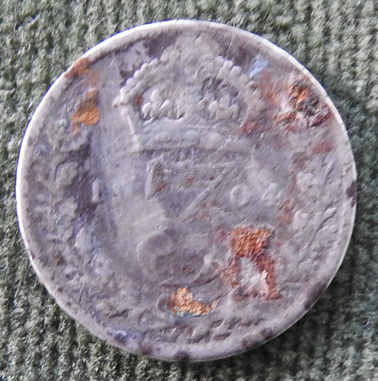 GB British UK English 1904 Three Pence King Edward VII Coin