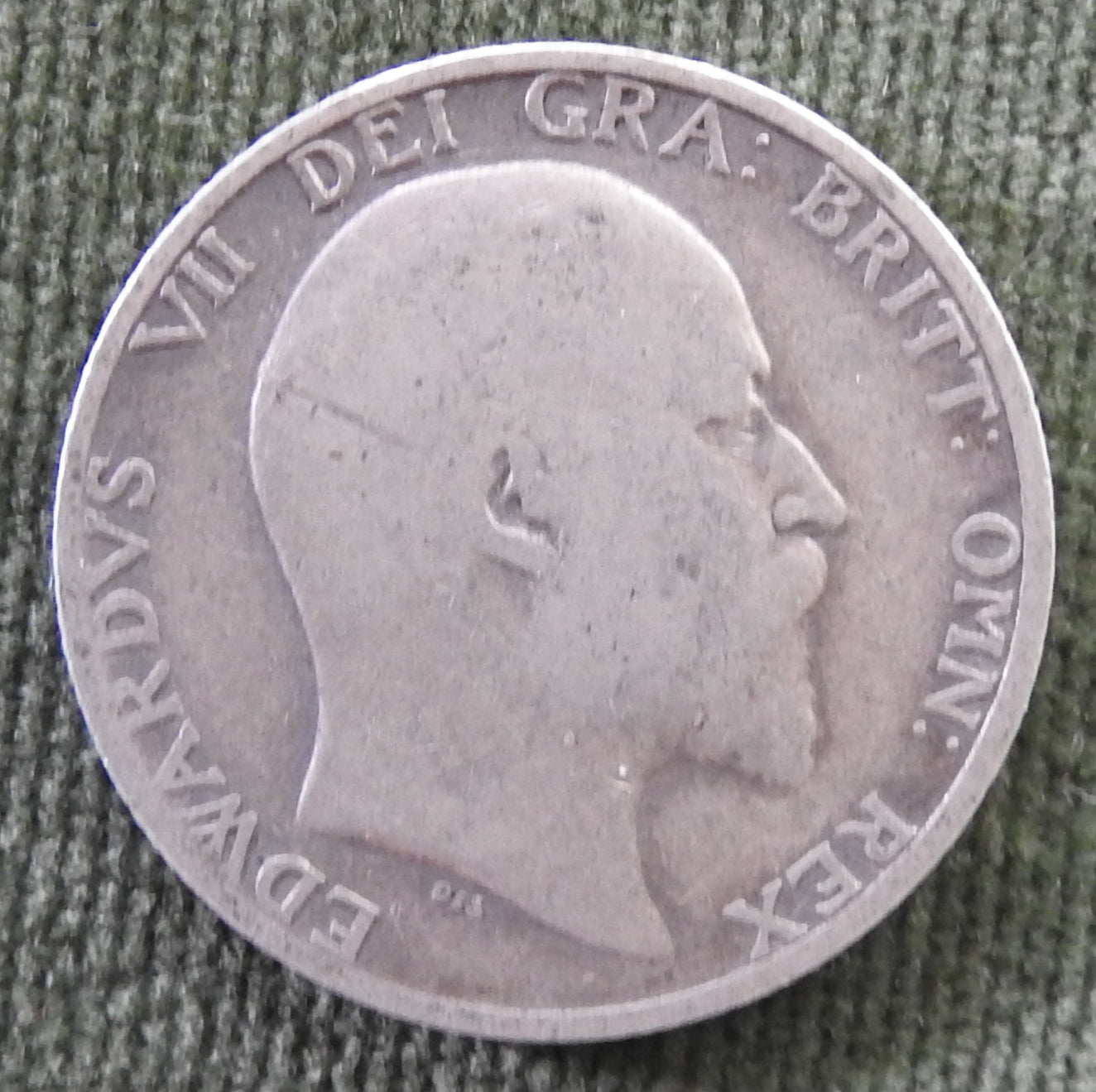GB British UK English 1906 Shilling KEVII Silver Coin