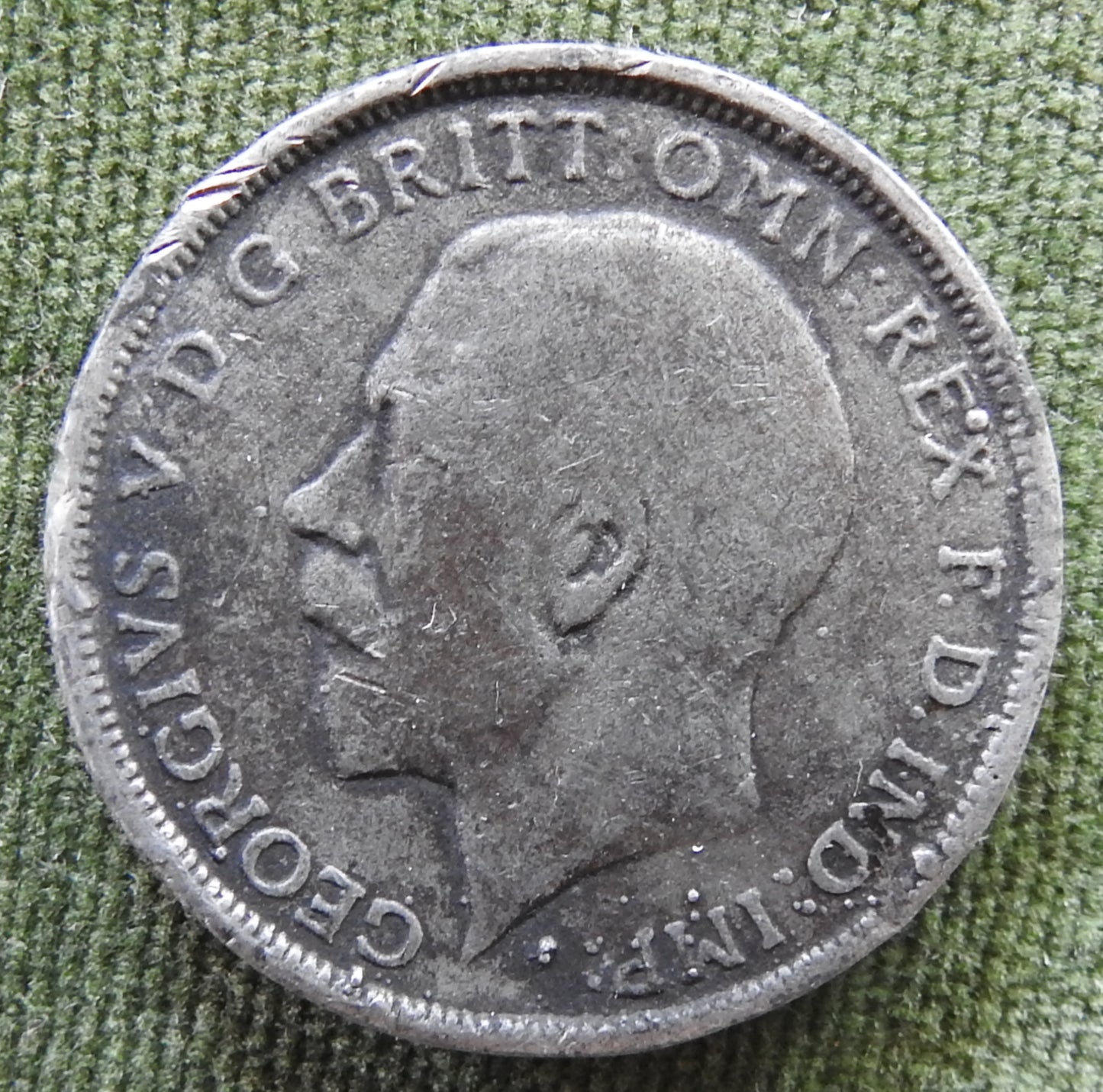 GB British UK English 1920 Florin KGV Silver Coin
