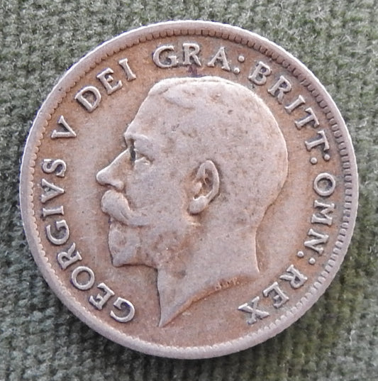 GB British UK English 1920 Sixpence KGV Coin