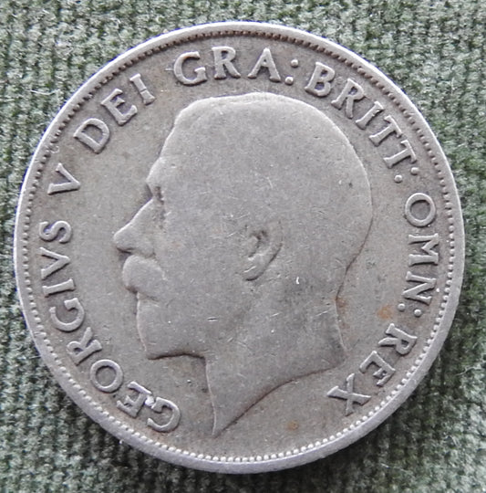 GB British UK English 1921 1 Shilling KGV Coin