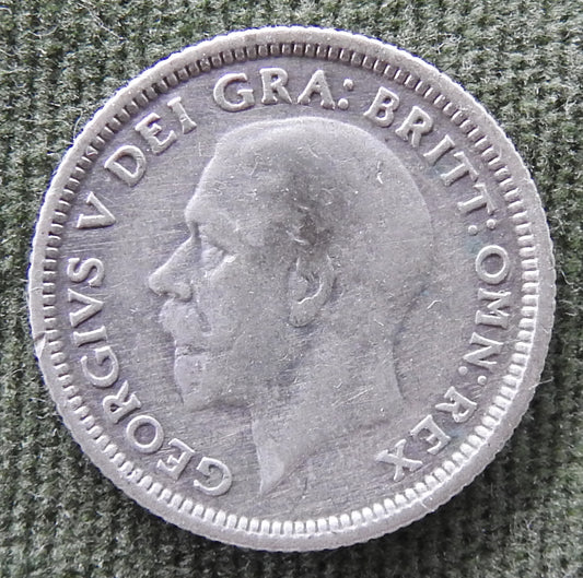 GB British UK English 1927 Sixpence King George V Coin