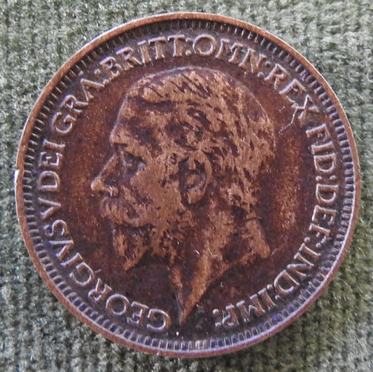 GB British UK English 1935 Farthing King George V Coin