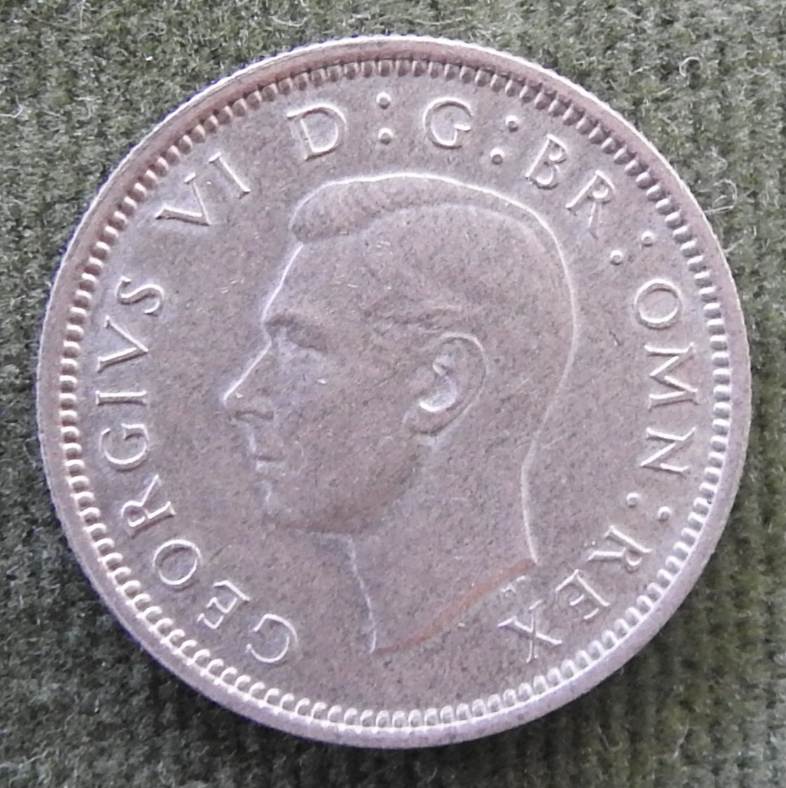 GB British UK English 1937 Sixpence King George VI Coin