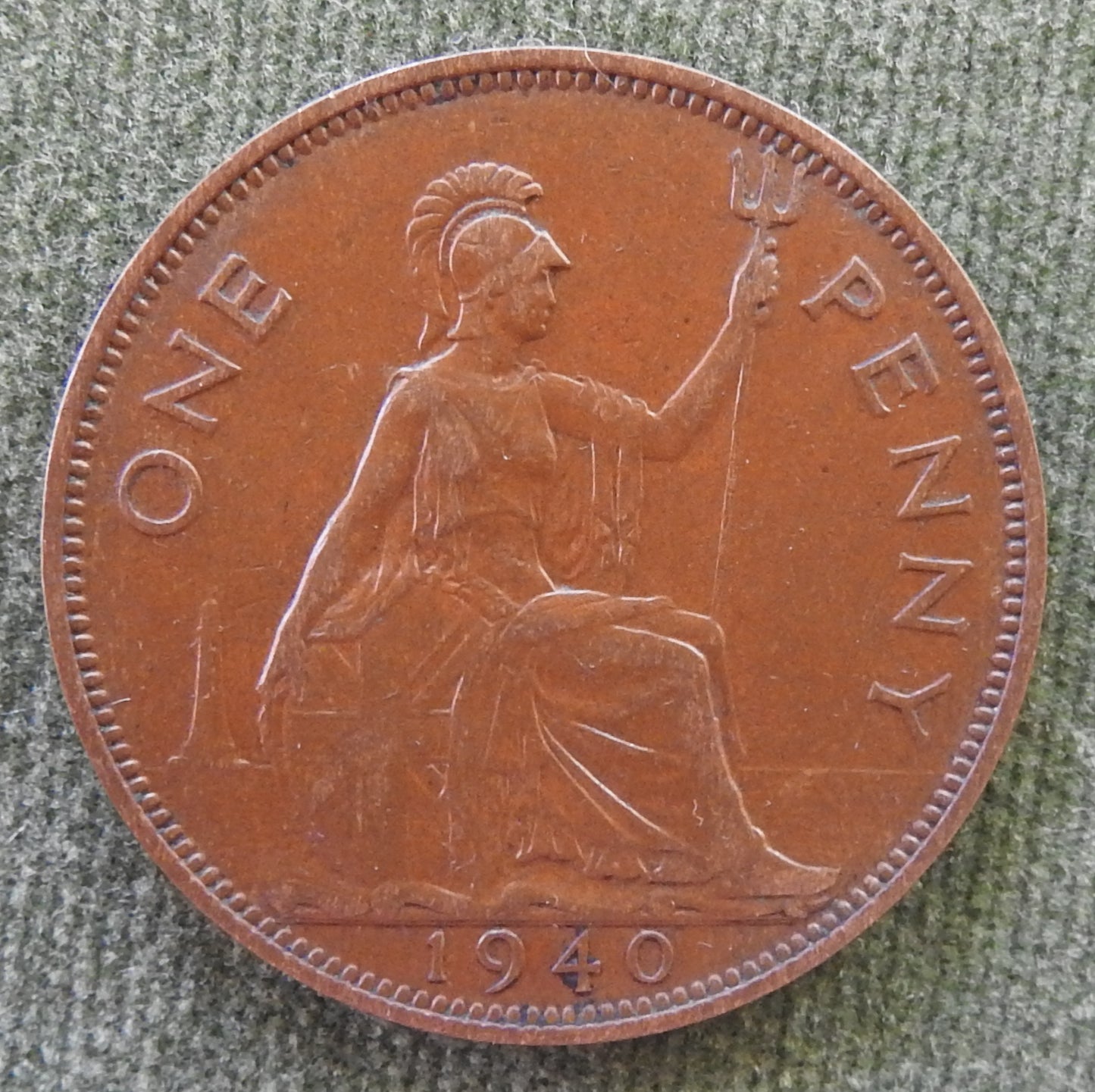 GB British UK English 1940 Penny King George VI Coin