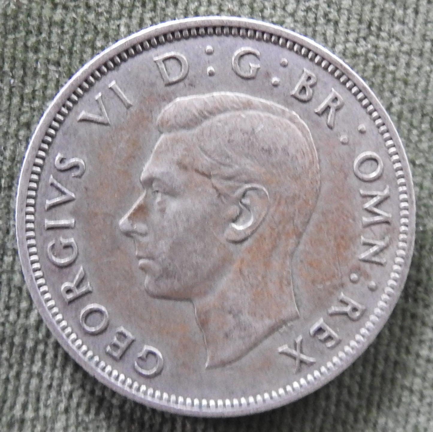 GB British UK English 1942 2 Shilling King George VI Coin