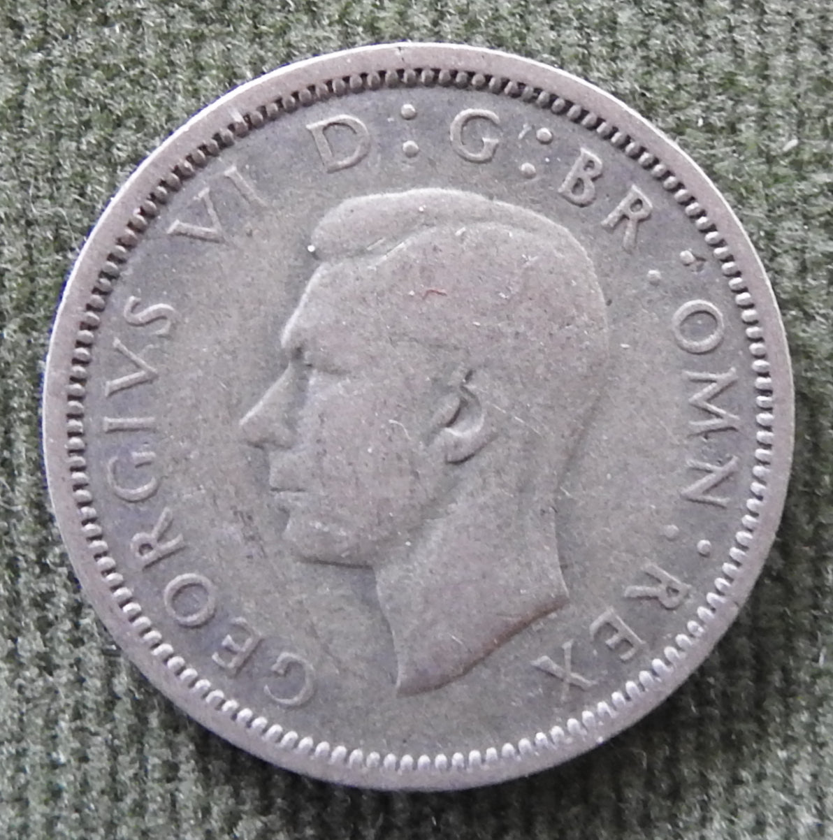 GB British UK English 1945 Sixpence King George VI Coin