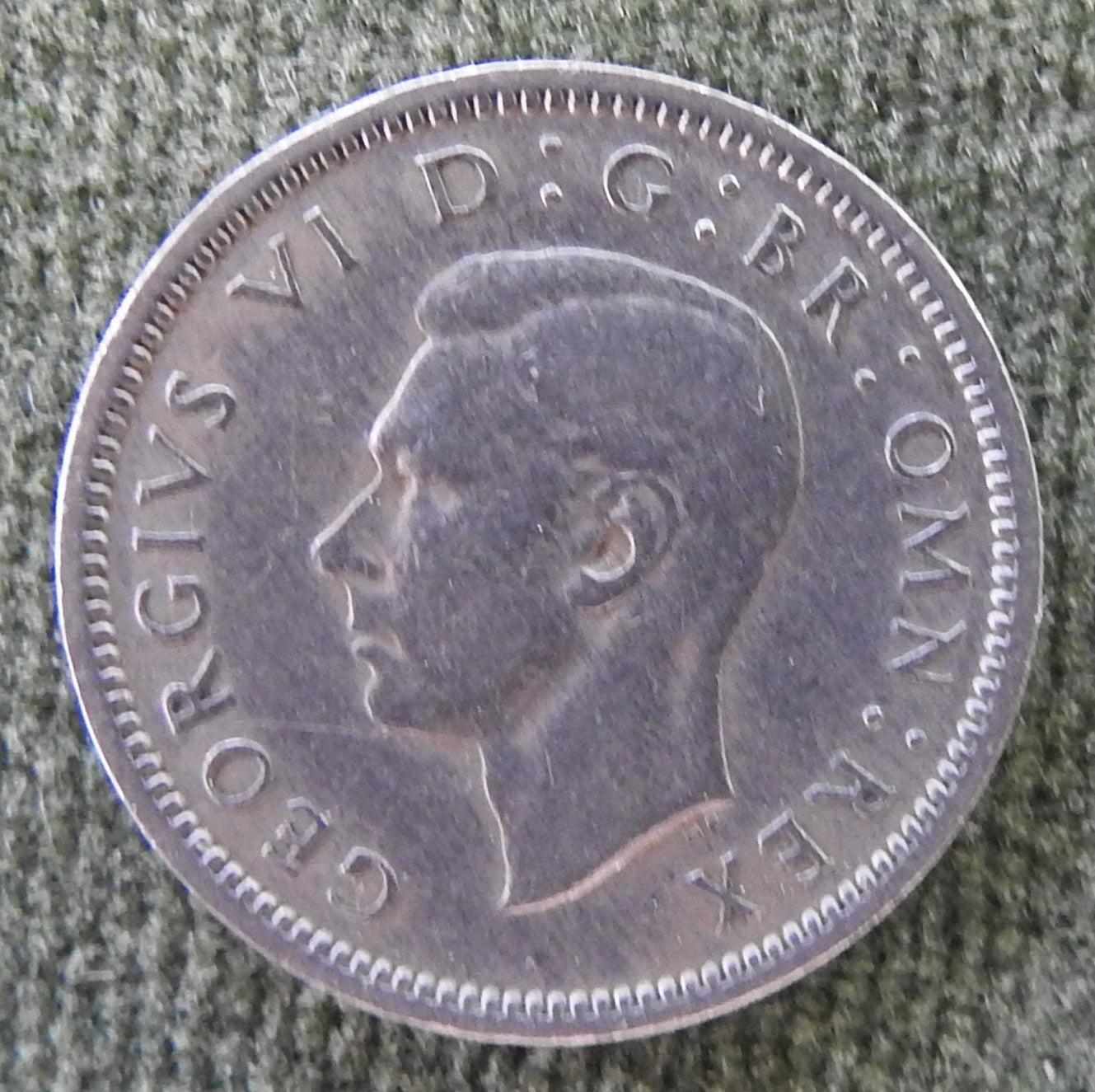 GB British UK English 1949 Sixpence King George VI Coin