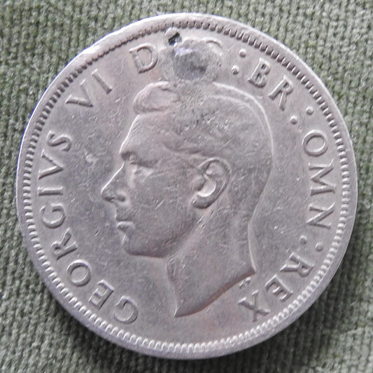 GB British UK English 1949 Half Crown King George VI Coin