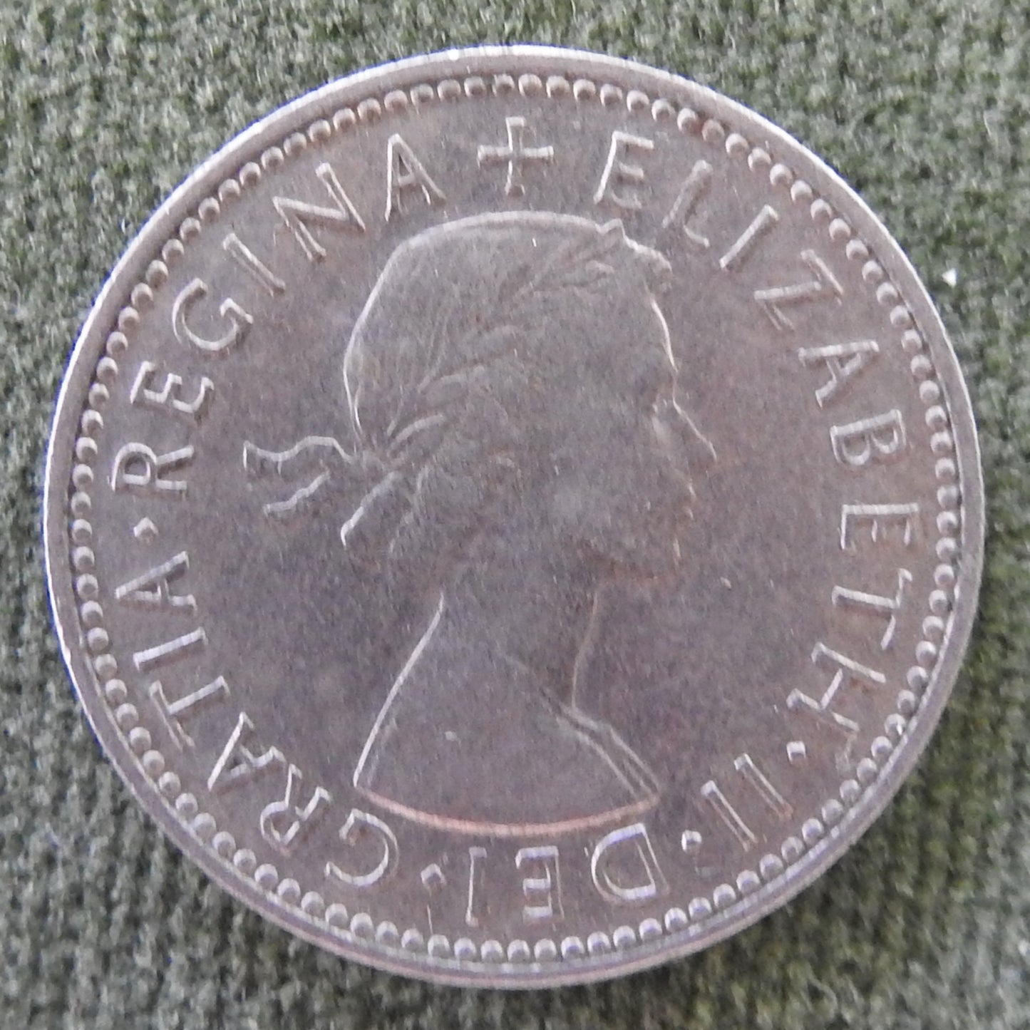 GB British UK English 1957 1 Shilling Queen Elizabeth II Coin