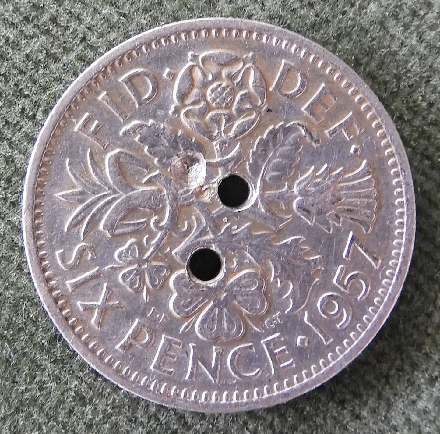 GB British UK English 1957 Sixpence Queen Elizabeth Coin - Circulated