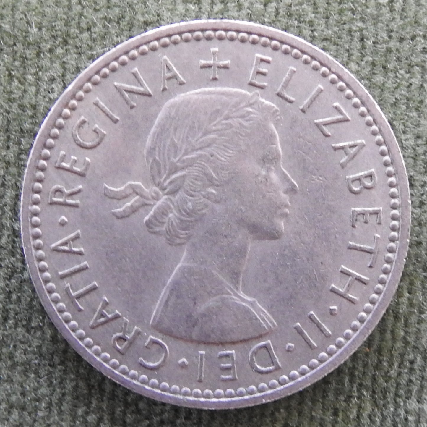GB British UK English 1961 1 One Shilling Queen Elizabeth Coin