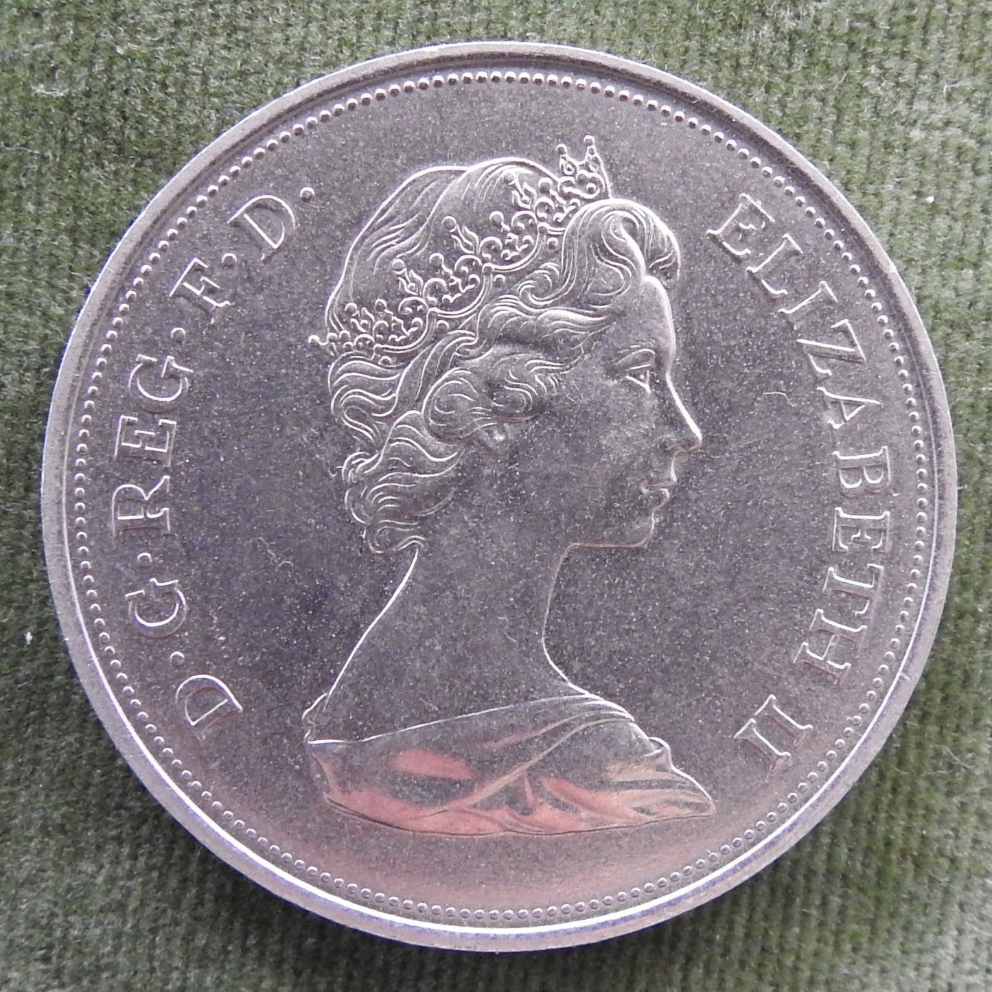 GB British UK English 1972 Elizabeth & Philip Commemorative Crown Coin