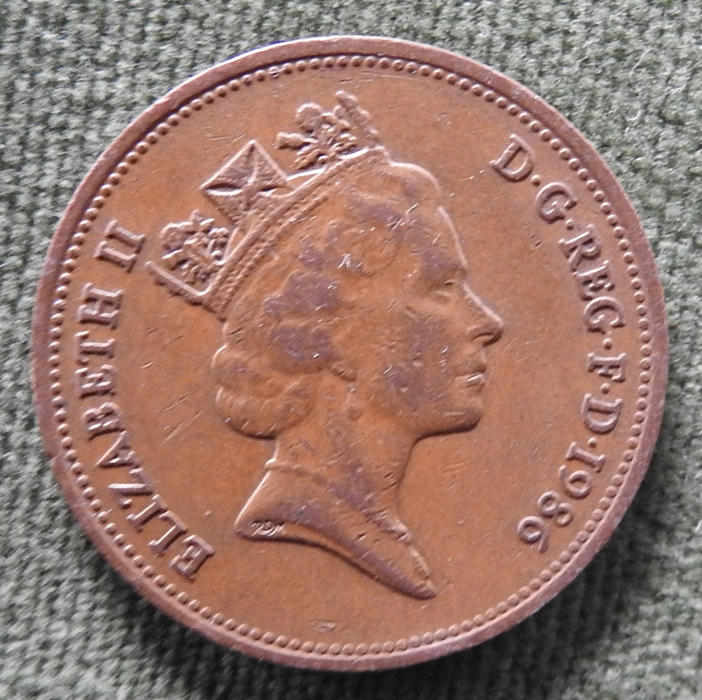 GB British UK English 1986 2 New Pence Queen Elizabeth II Coin