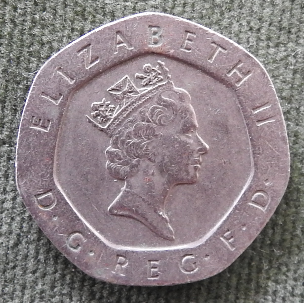 GB British UK English 1994 20 New Pence Queen Elizabeth II Coin