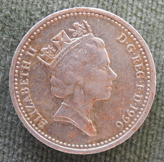 GB British UK English 1996 1 Pound Queen Elizabeth Coin