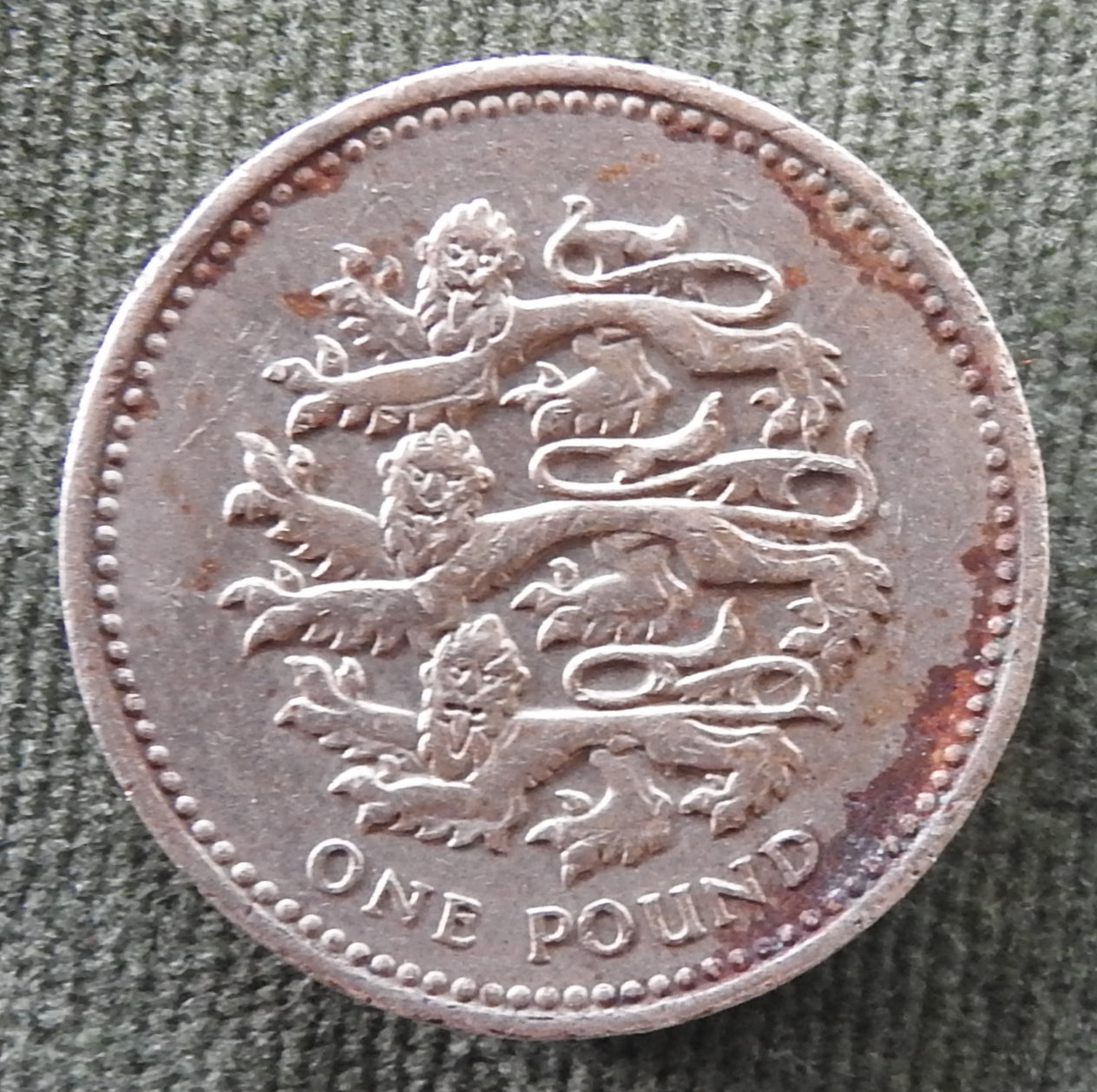 GB British UK English 1997 1 Pound Queen Elizabeth Coin