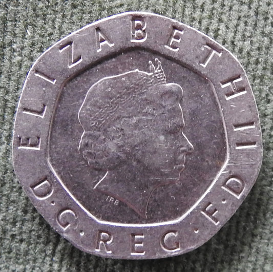 GB British UK English 2006 20 New Pence Queen Elizabeth II Coin