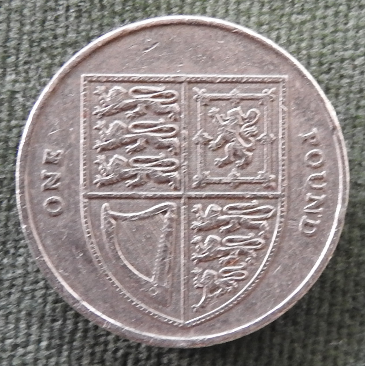 GB British UK English 2009 1 Pound Queen Elizabeth Coin