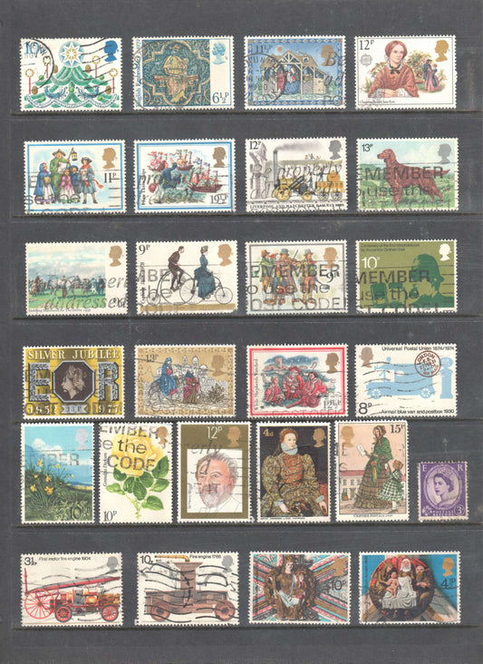 UK GB England Stamps Mixed & Compiled Bulk Group 1 - Cancelled