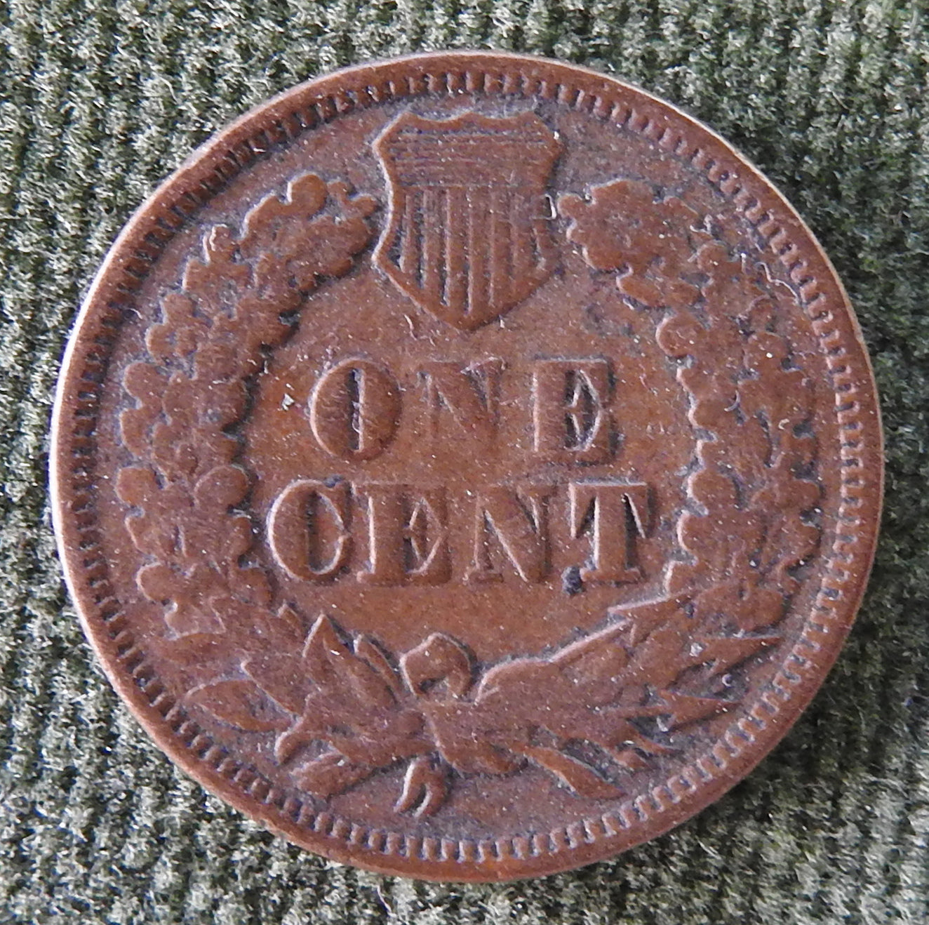 USA American 1868 1 Cent Indian Head Penny Coin