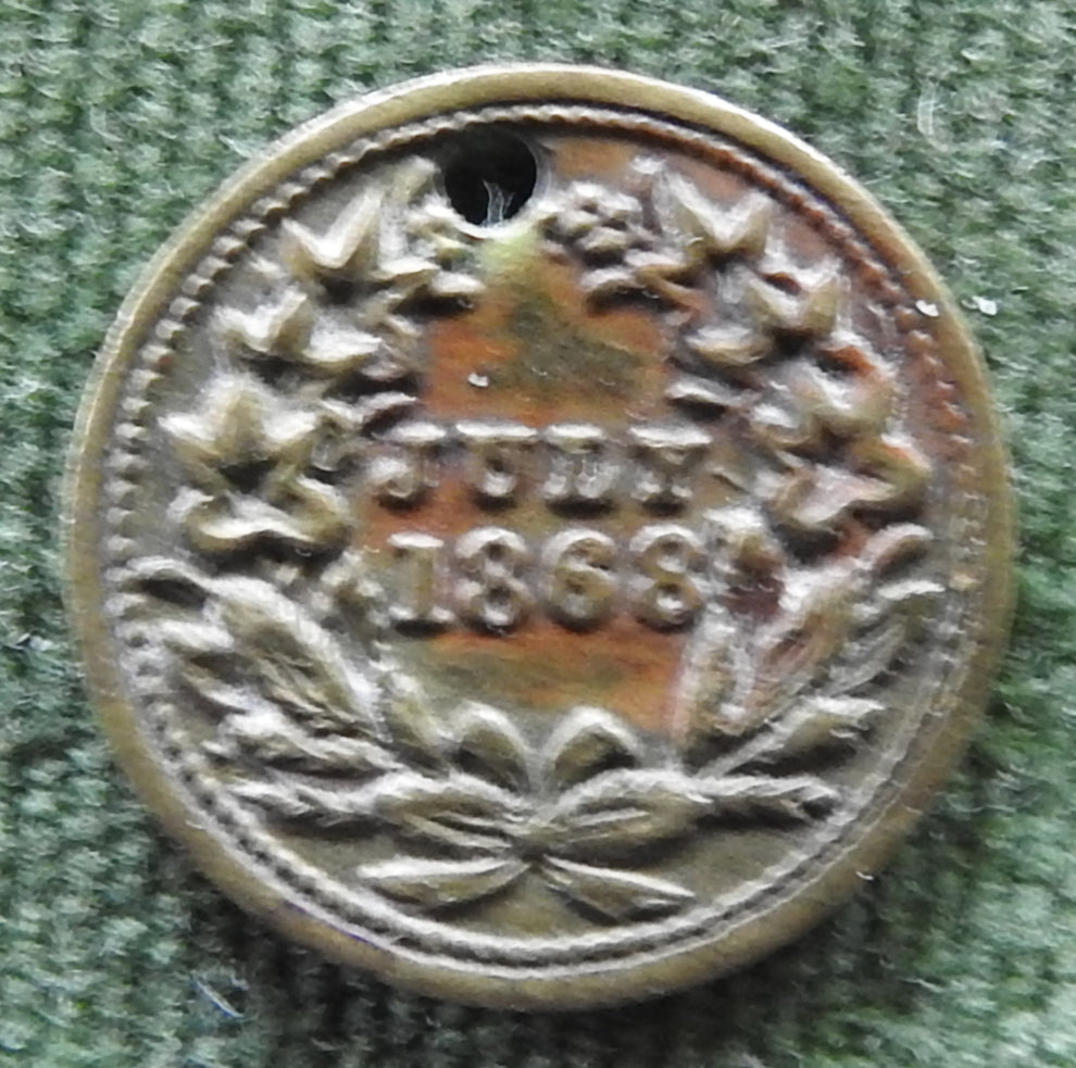 USA July 1868 Patriotic Civil War Token