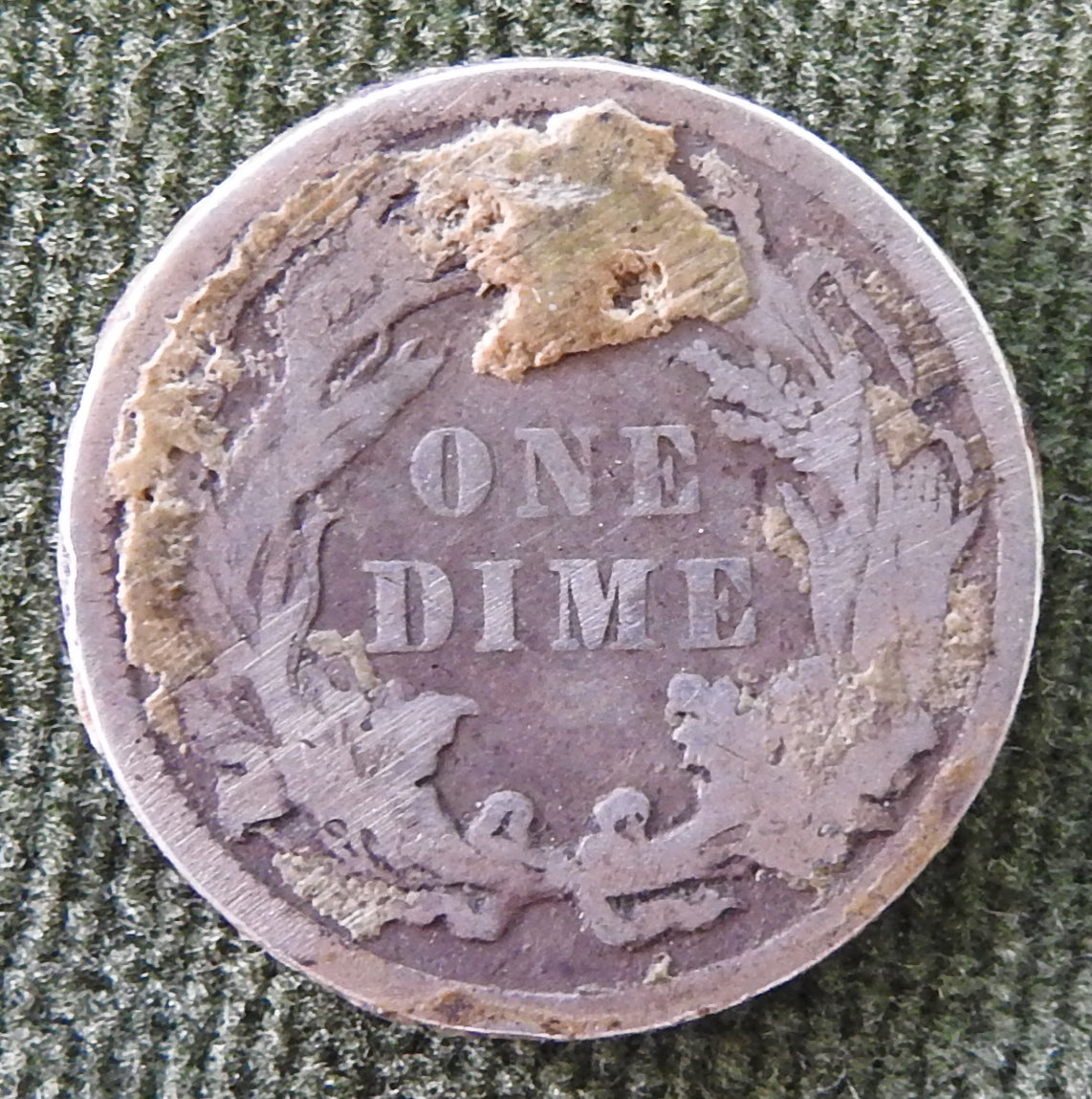 USA American 1887 Silver Seated Liberty Dime Coin - Circulated