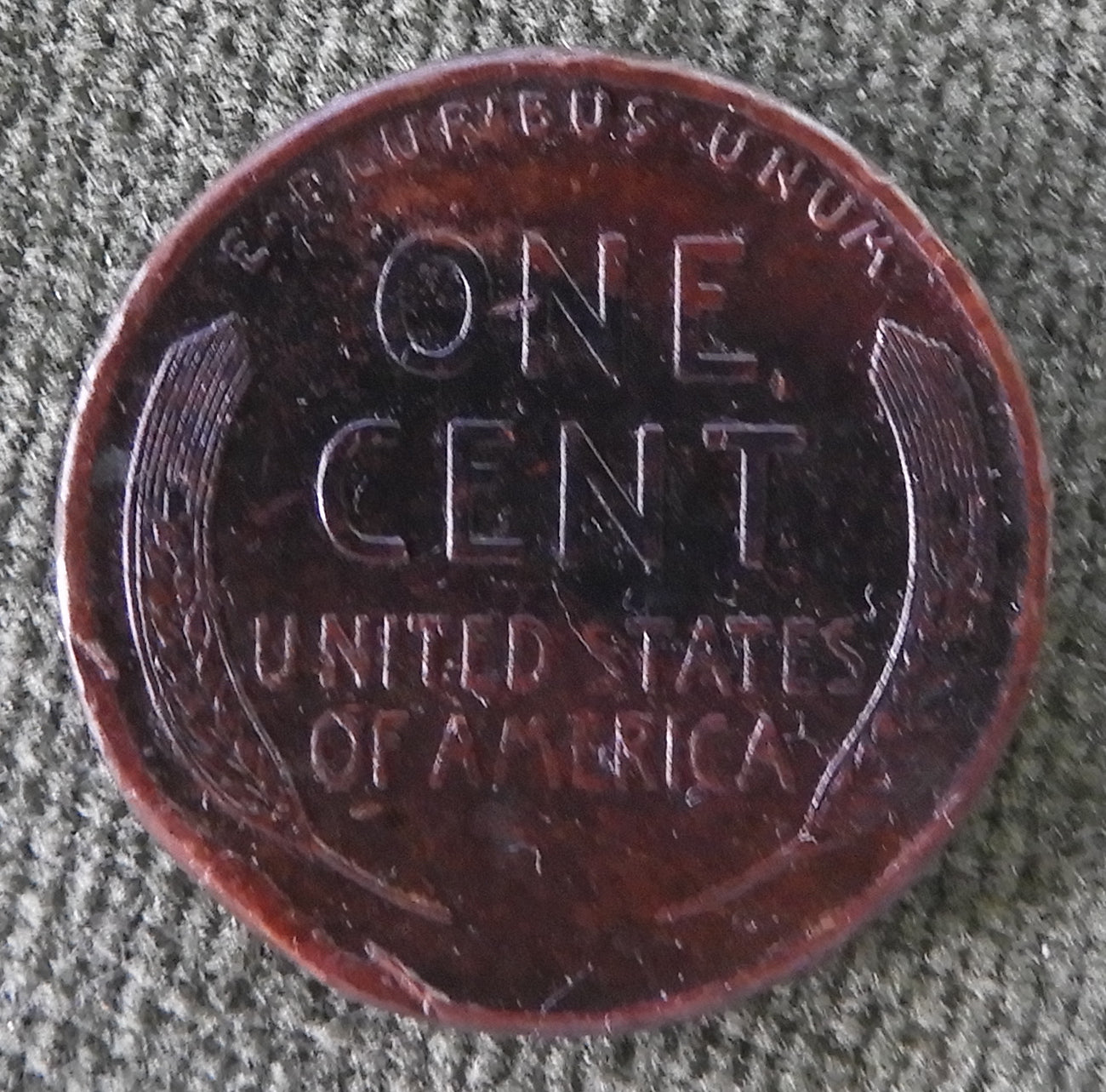 USA American 1915 S 1 Cent Lincoln Wheat Coin